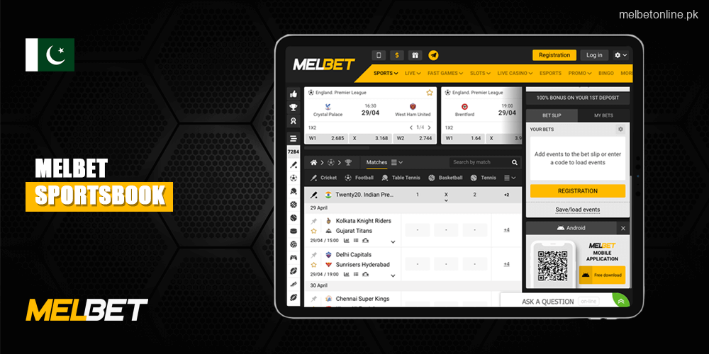 Description of Melbet Sportsbook