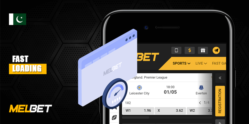 Fast Loading - Advantages of Melbet Betting App